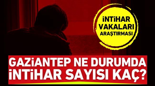 İntihar vakaları araştırması: Gaziantep ne durumda, intihar sayısı kaç?