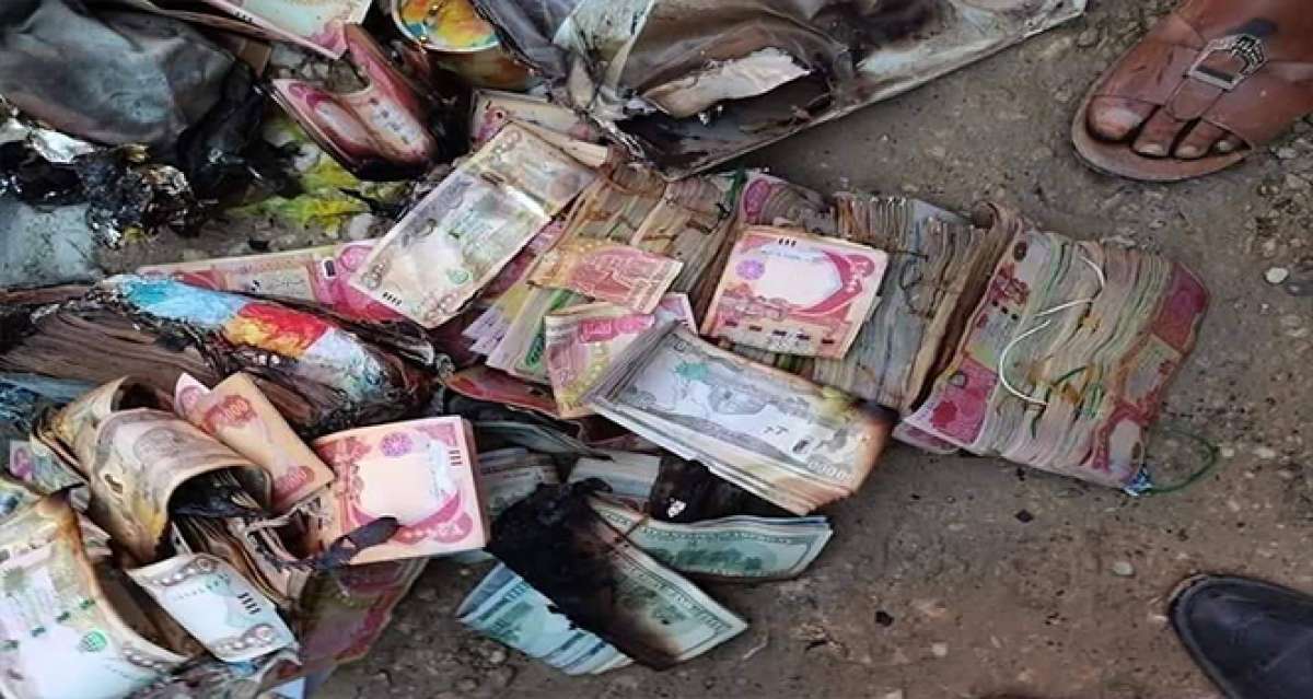 Irak'ta kamp yangınında bir göçmenin 118 bin doları yandı