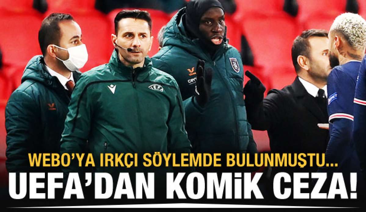 Irkçı hakeme UEFA'dan komik ceza!