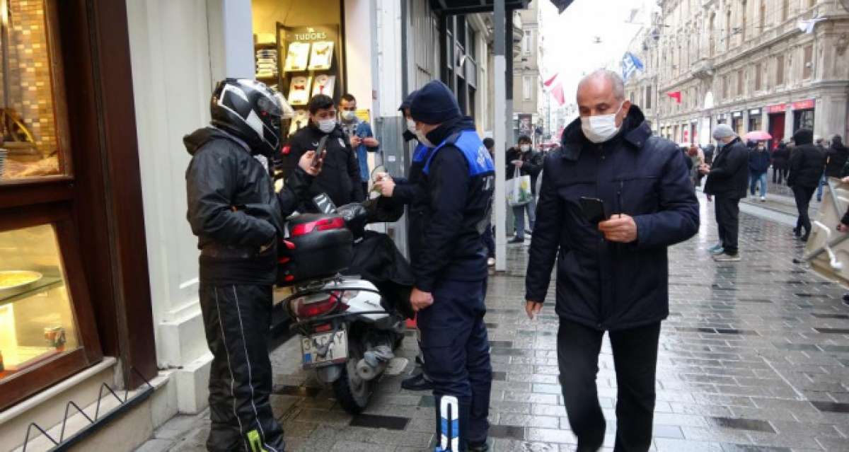 İstiklal Caddesi'nde motokuryelere ceza yağdı