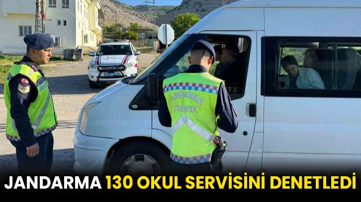 Jandarma 130 okul servisini denetledi