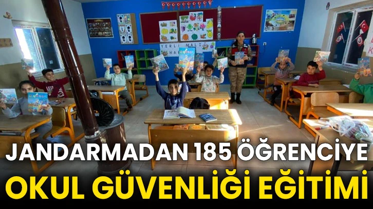 Jandarmadan 185 öğrenciye okul güvenliği eğitimi