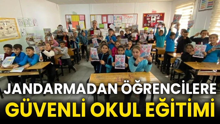 Jandarmadan öğrencilere güvenli okul eğitimi