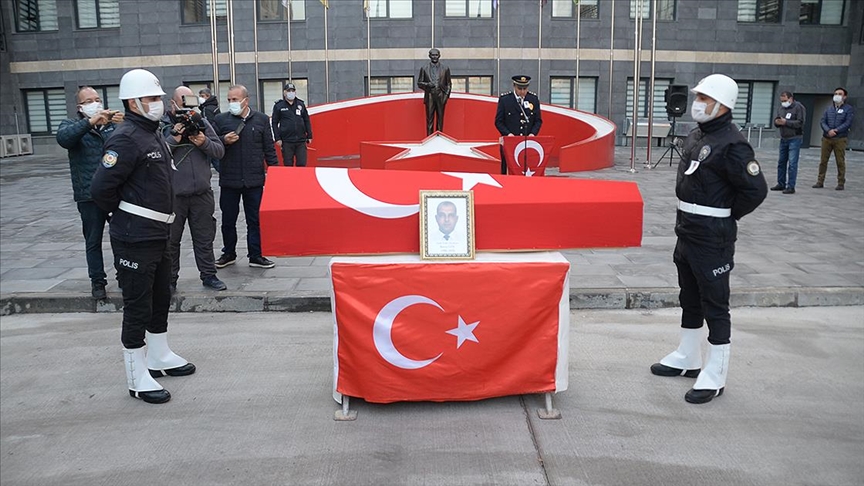 Kahramanmaraş'ta şehit polis memuru için tören düzenlendi