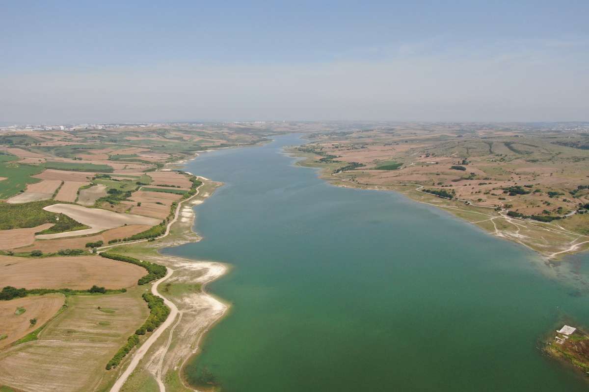 Kanal İstanbul alanında son hazırlıklar havadan görüntülendi