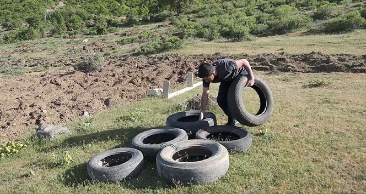 Kendi imkanlarıyla polislik sınavlarına hazırlanıyorlar