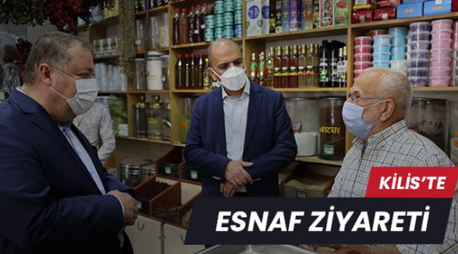 Kilis'te Belediye Başkanı ve AK Parti İl Başkanından Esnaf Ziyareti