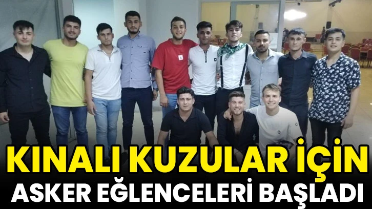 Kınalı kuzular için asker eğlenceleri başladı