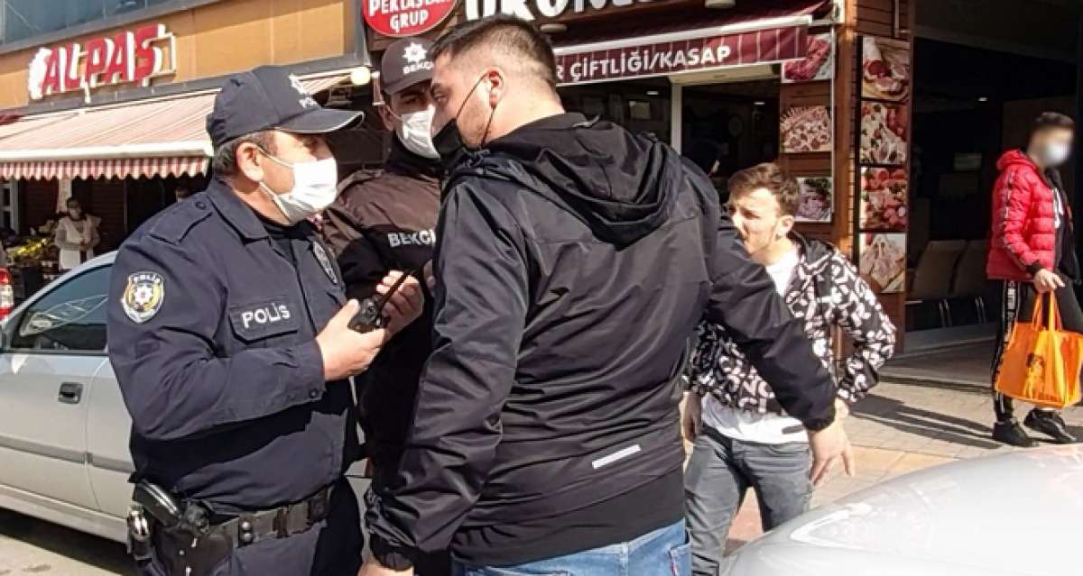 Kısıtlamaya uymadı, ceza yazılınca polisin üzerine yürüyerek bağırdı