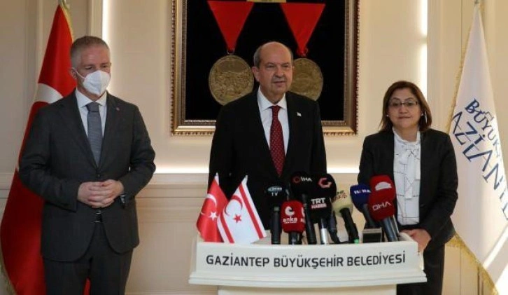 KKTC Cumhurbaşkanı Tatar'dan Gaziantep Belediye Başkanı Şahin'e ziyaret