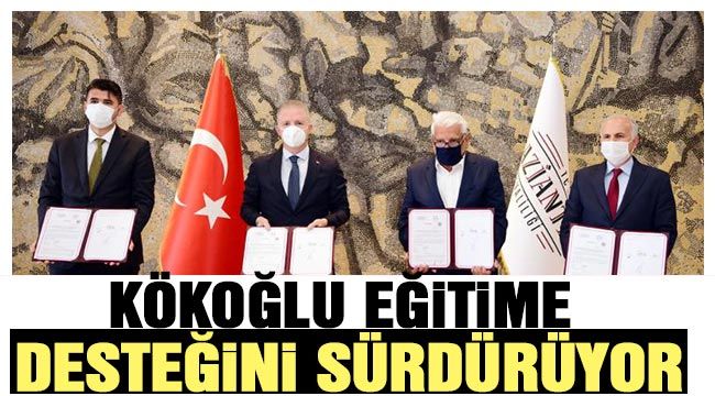 KÖKOĞLU EĞİTİME DESTEĞİNİ SÜRDÜRÜYOR