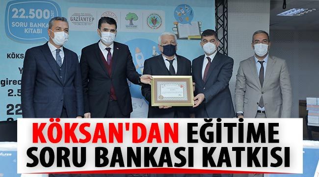 KÖKSAN'dan eğitime soru bankası katkısı