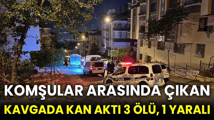 Komşular arasında çıkan kavgada kan aktı 3 ölü, 1 yaralı