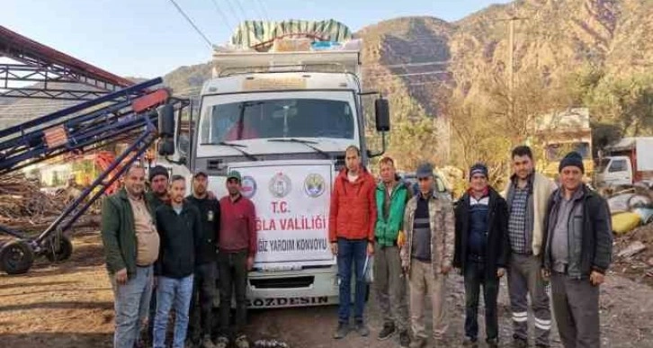 Köyceğiz’den deprem bölgesine odun gönderildi