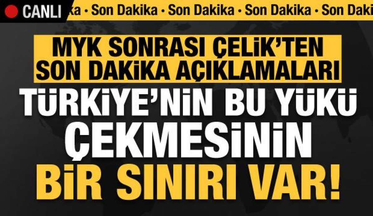 Kritik toplantı sonrası Ömer Çelik resti çekti: Bunun bir sınırı var!