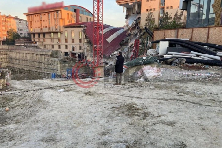 Küçükçekmece’de çöken binanın bilançosu gün ağarınca ortaya çıktı