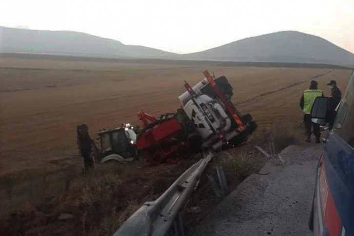 Kütahya'da beton mikseri devrildi: 1 ölü, 1 yaralı