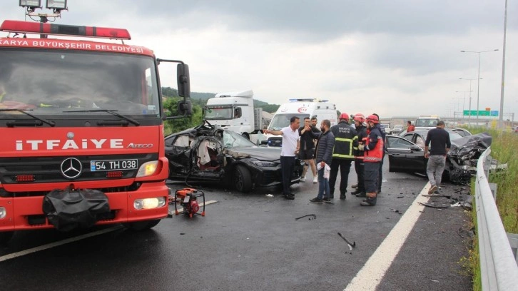 Kuzey Marmara Otoyolu'nda zincirleme kaza