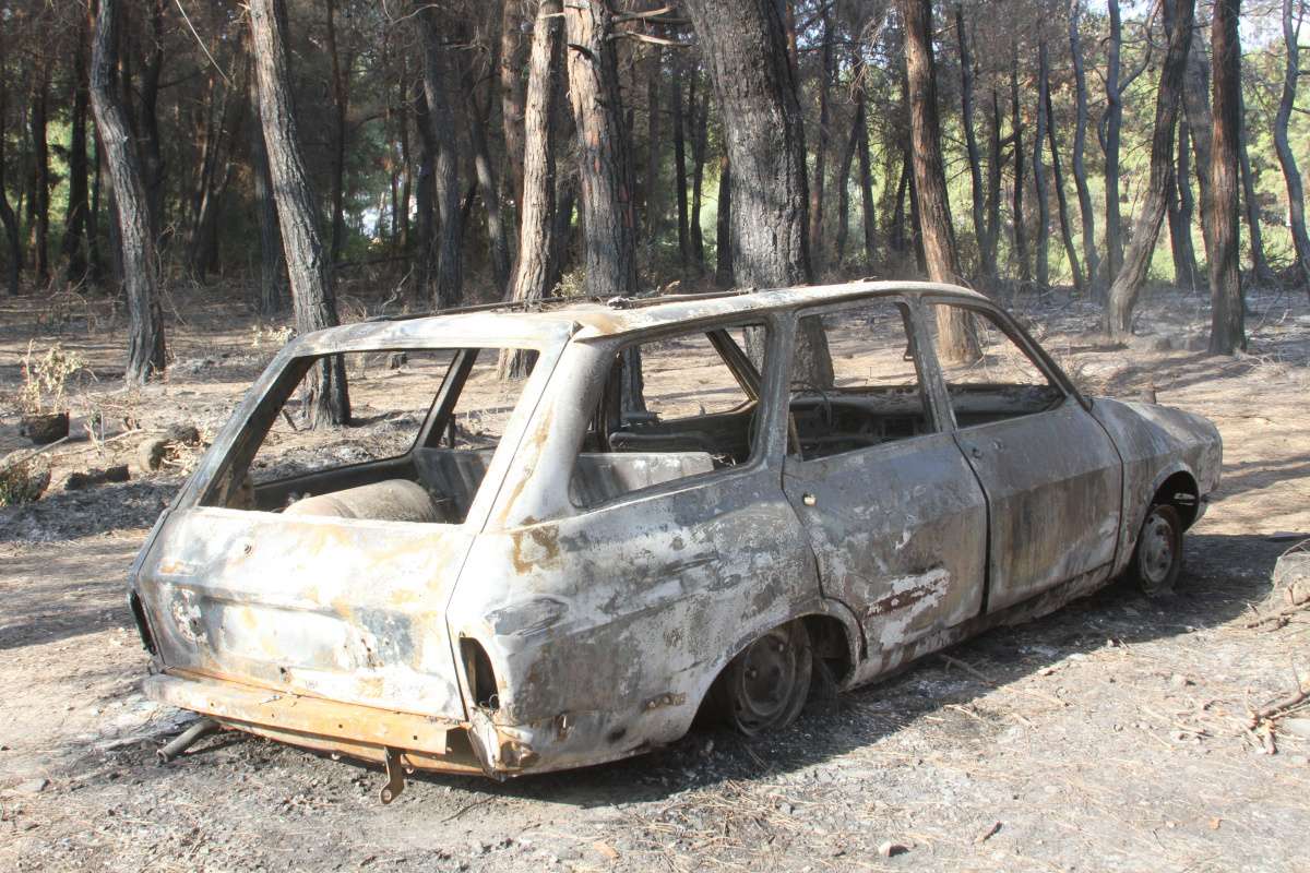 Manavgat merkezdeki ilk yangın böyle başladı