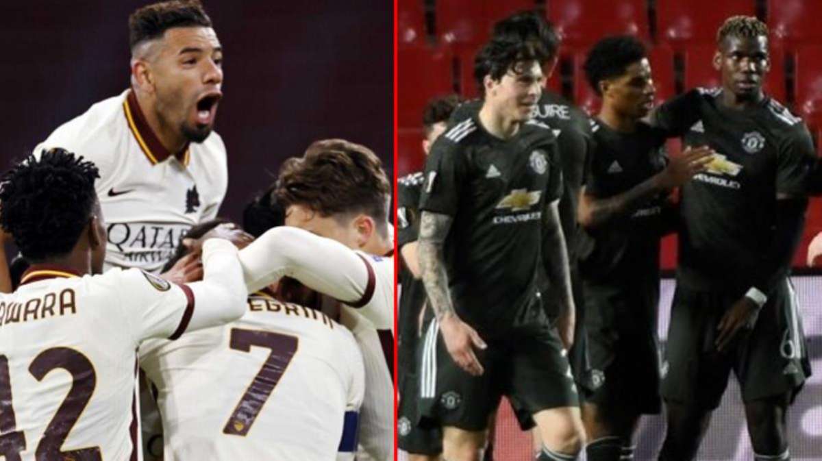 Manchester United ve Roma tur kapısını araladı