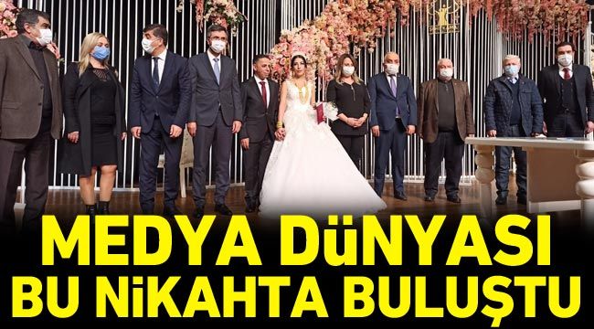 Medya dünyası bu nikahta buluştu