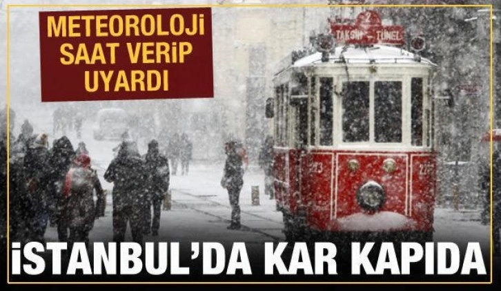 Meteoroloji'den İstanbul'a kar yağışı uyarısı