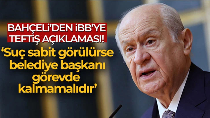 MHP Genel Başkanı Bahçeli'den önemli açıklamalar!