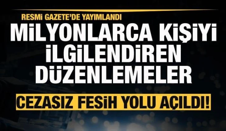 Milyonlarca kişiyi ilgilendiren yeni düzenlemeler! Ceza ödemeden sözleşme feshedilebilecek