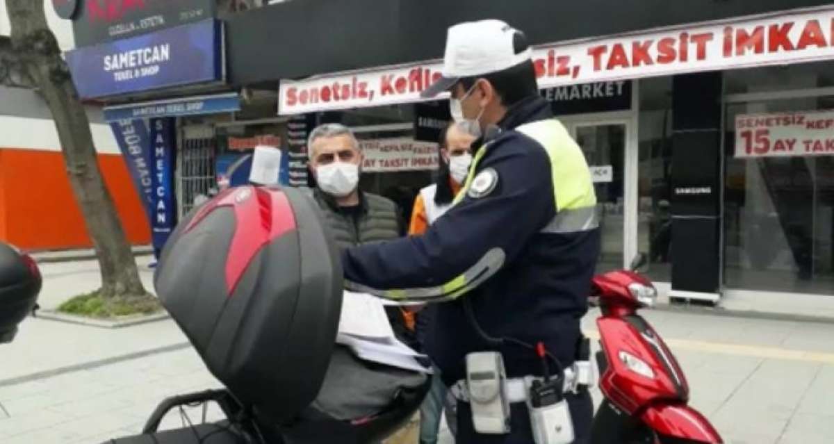 Motosikleti ile izinsiz sokağa çıktı, 5 ayrı ceza yedi