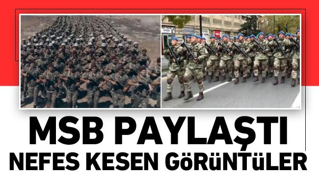 MSB paylaştı! Nefes kesen görüntüler