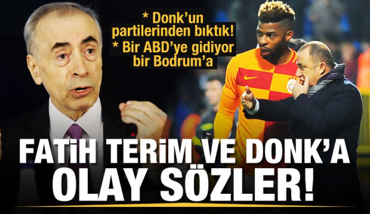 Mustafa Cengiz'den Fatih Terim ve Donk'a olay sözler