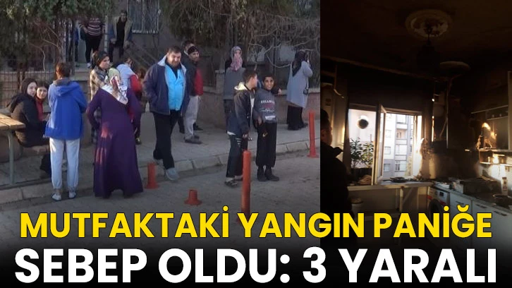 Mutfaktaki yangın paniğe sebep oldu: 3 yaralı