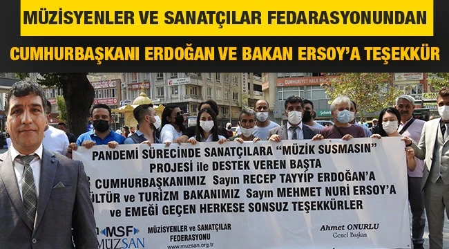 Müzisyenlerden Cumhurbaşkanı Erdoğan ve Bakan Ersoy’a teşekkür