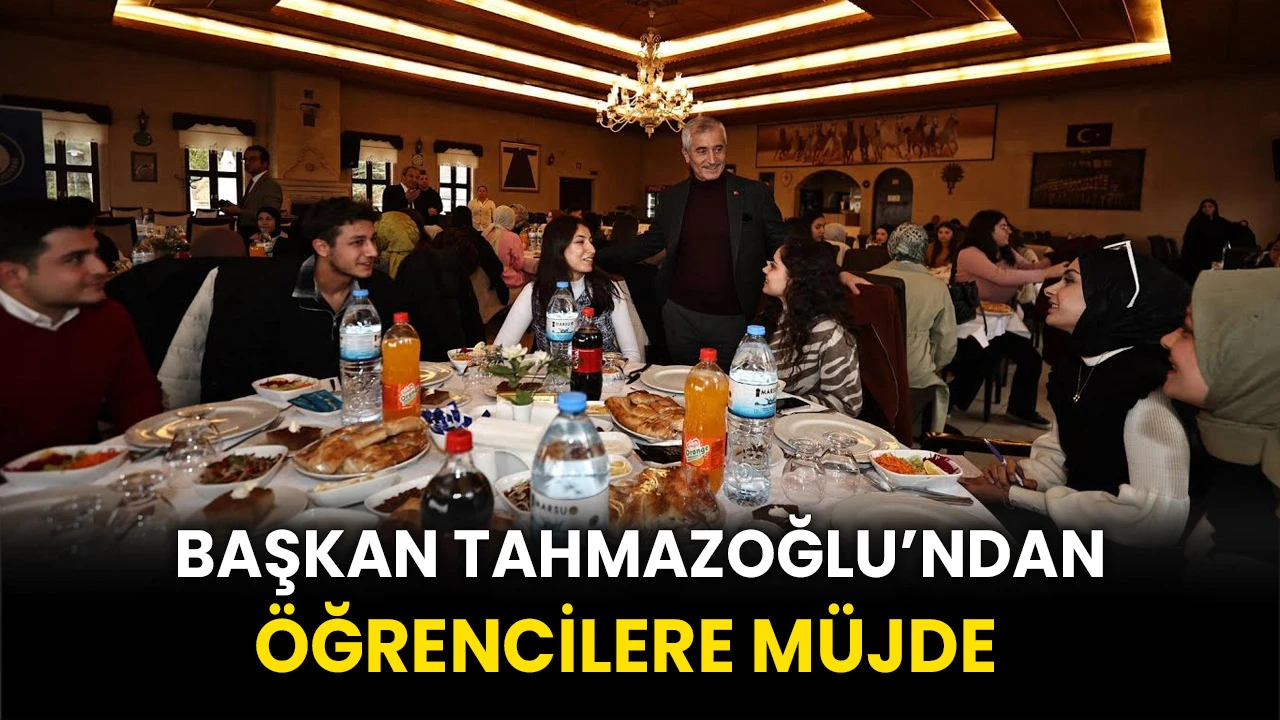 BAŞKAN TAHMAZOĞLU’NDAN ÖĞRENCİLERE MÜJDE   