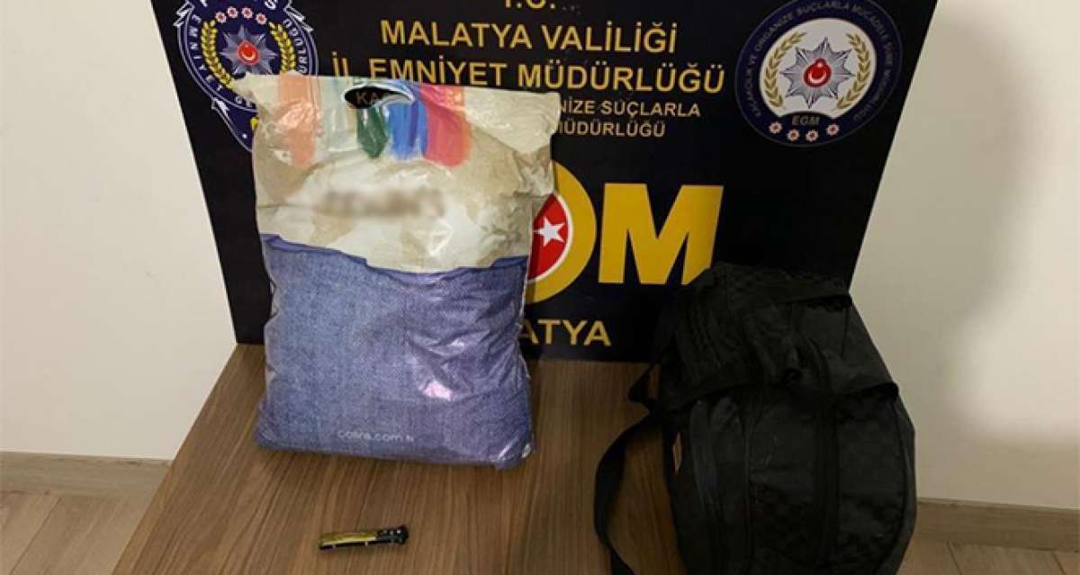 Narkotik ekipleri Malatya'da uyuşturucuya geçit vermiyor: 7 kilo 500 gram esrar ele geçirildi