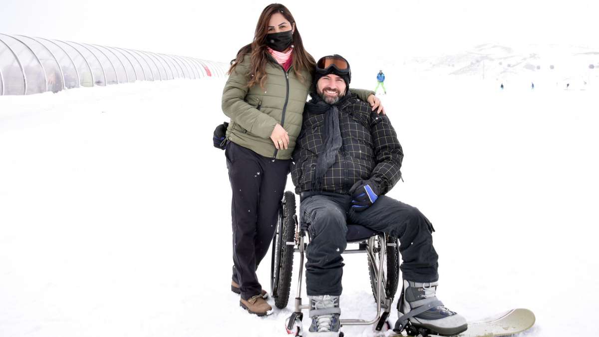 Nazım Erarslan, snowboardla hayata tutundu