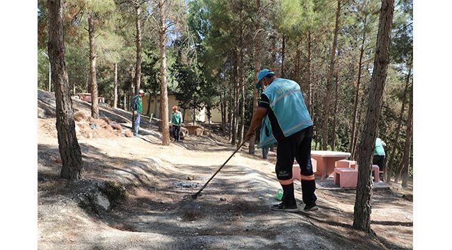 Nizip Belediyesi’nden mesire alanlarında temizlik çalışması