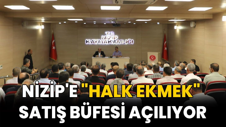 Nizip'e "Halk Ekmek" satış büfesi açılıyor