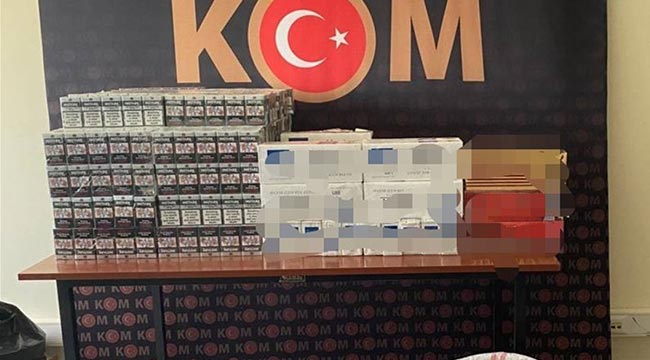 Nizip'te 2,4 bin paket gümrük kaçağı sigara ele geçirildi