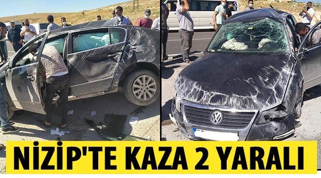 Nizip'te Kaza 2 yaralı