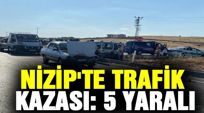 Nizip'te trafik kazası: 5 yaralı