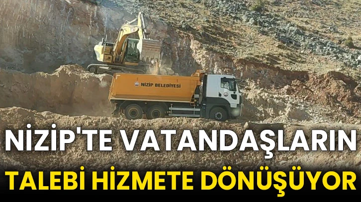 Nizip'te vatandaşların talebi hizmete dönüşüyor