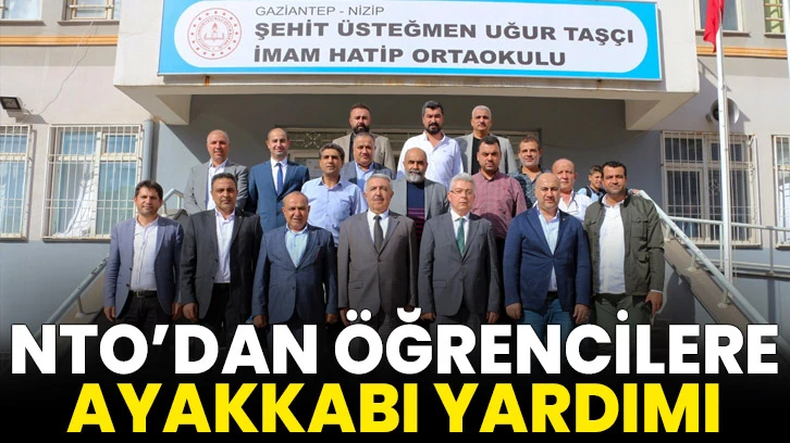 NTO’dan öğrencilere ayakkabı yardımı