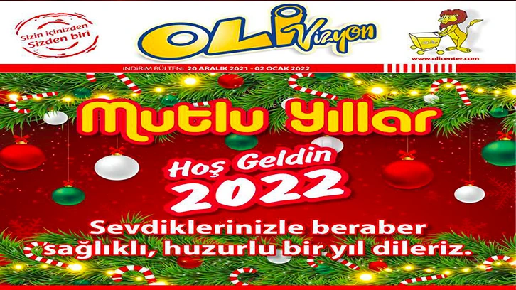 Olicenter Marketçilik 20 Aralık 2021 - 02 Ocak 2022 Kampanya Broşürü!