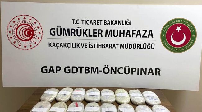 Öncüpınar Sınır Kapısı'nda 3 kilo esrar ele geçirildi