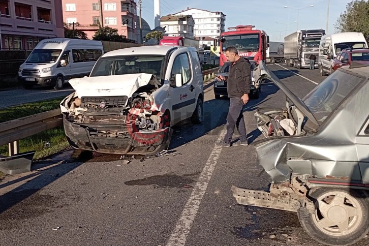 Ordu’da zincirleme trafik kazası: 1 yaralı