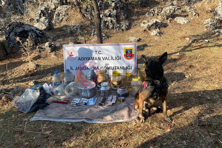 Örgüt mensuplarının yaşam malzemesi bulundu