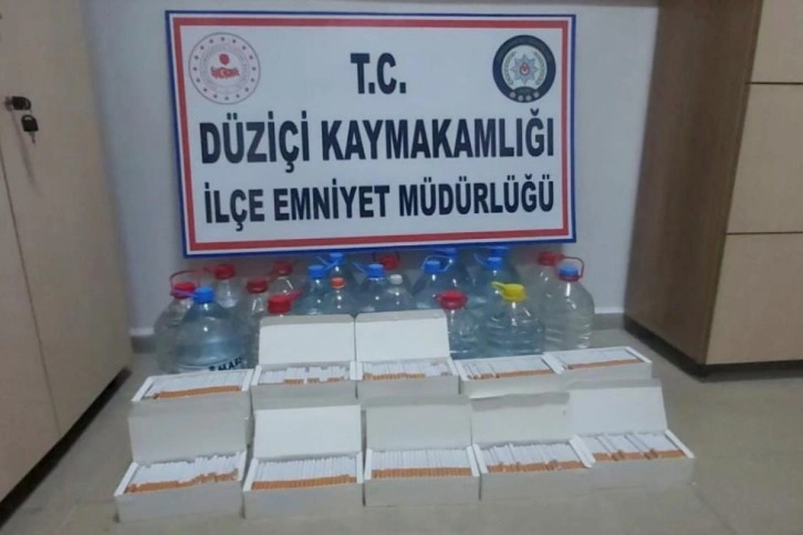 Osmaniye’de 91 litre kaçak alkol ele geçirildi