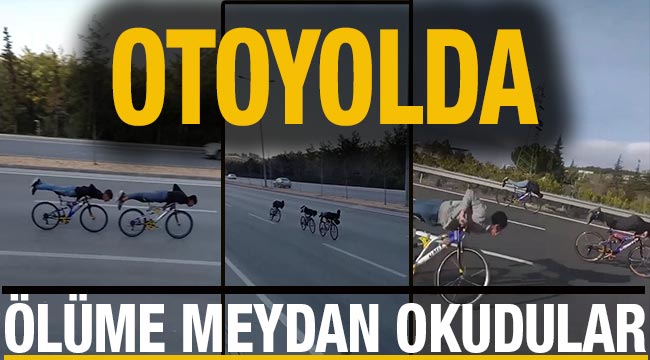 Otoyolda ölüme meydan okudular