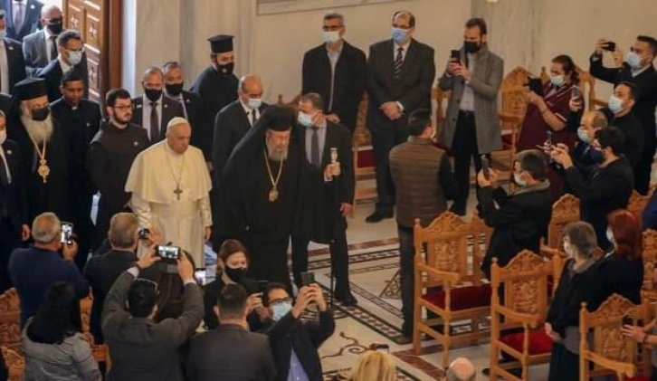 Papa Franciscus, Kıbrıs Rum kesimi ziyaretinin ikinci gününde temaslarını sürdürdü